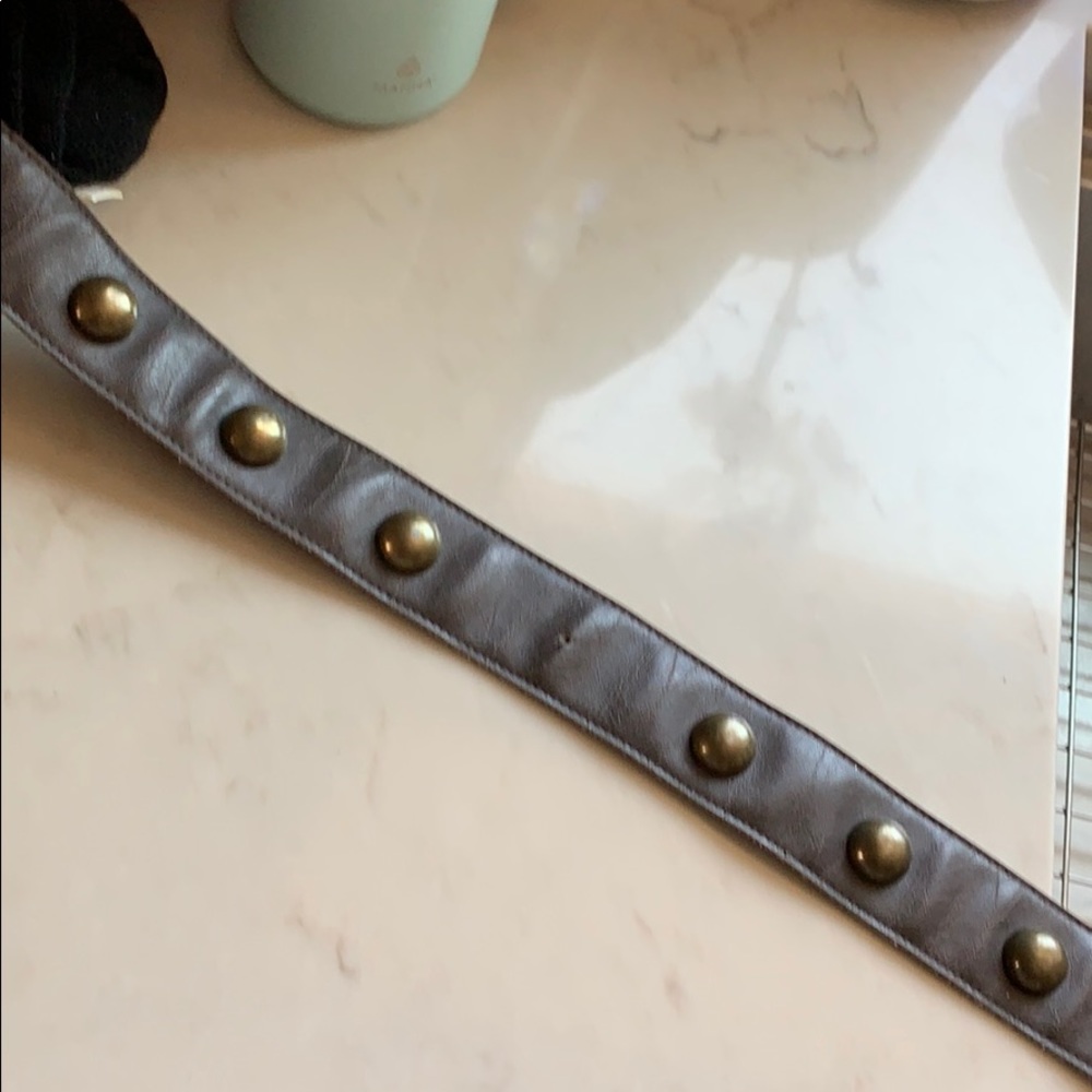 Brown leather belt. - Picture 2 of 2